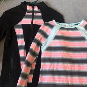 Ivivva jacket with matching long sleeve top
